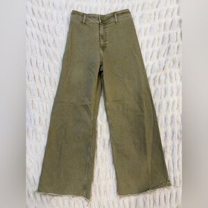 Zara Wide Leg Green Pants Size 6